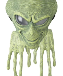 Adult Green Alien Facepiece And Hands Accessory