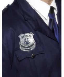 Smiffys Silver Police Badge Accessory