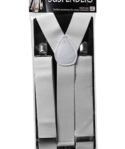 White Gangster Braces