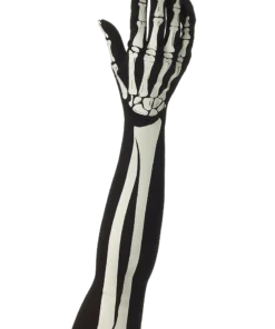 Long Skeleton Arm Gloves