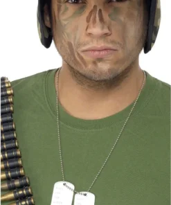 Smiffys Silver Army Dog Tag Necklace