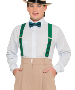 Striped Green Trouser Braces