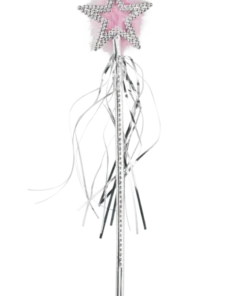 Smiffys Silver Twinkle Star Wand Accessory