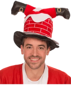 Smiffys Adult Santa Stuck In Chimney Hat Accessory