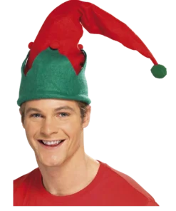 Smiffys Adult Red Christmas Elf Hat