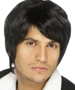 Smiffys Boy Band Wig (Black)