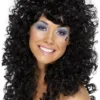 Smiffys Curly Black Boogie Babe Wig