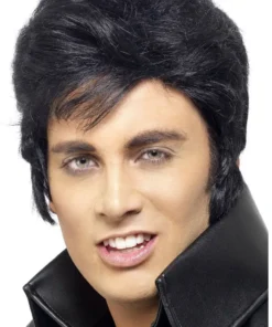 Smiffys Mens Black Elvis Wig