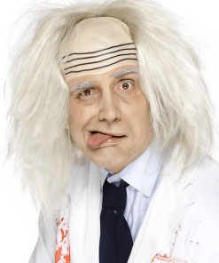 Smiffys White Professor Wig