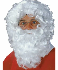 Deluxe Santa Wig And Beard Set