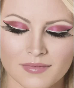 Smiffys Black And Silver Glitter Eyelashes