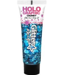 Blue Holographic Chunky Glitter Gel
