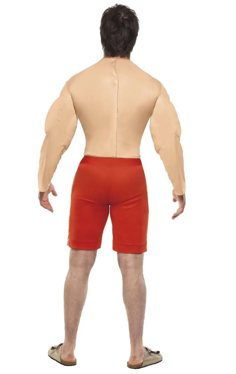 Smiffys Mens Muscle Chest Baywatch Lifeguard Costume 3 Smiffys Mens Muscle Chest Baywatch Lifeguard Costume - Image 3