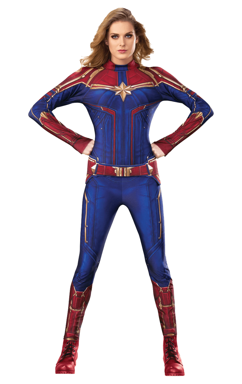 Womens Captain Marvel Costume 1 Womens Captain Marvel Costume