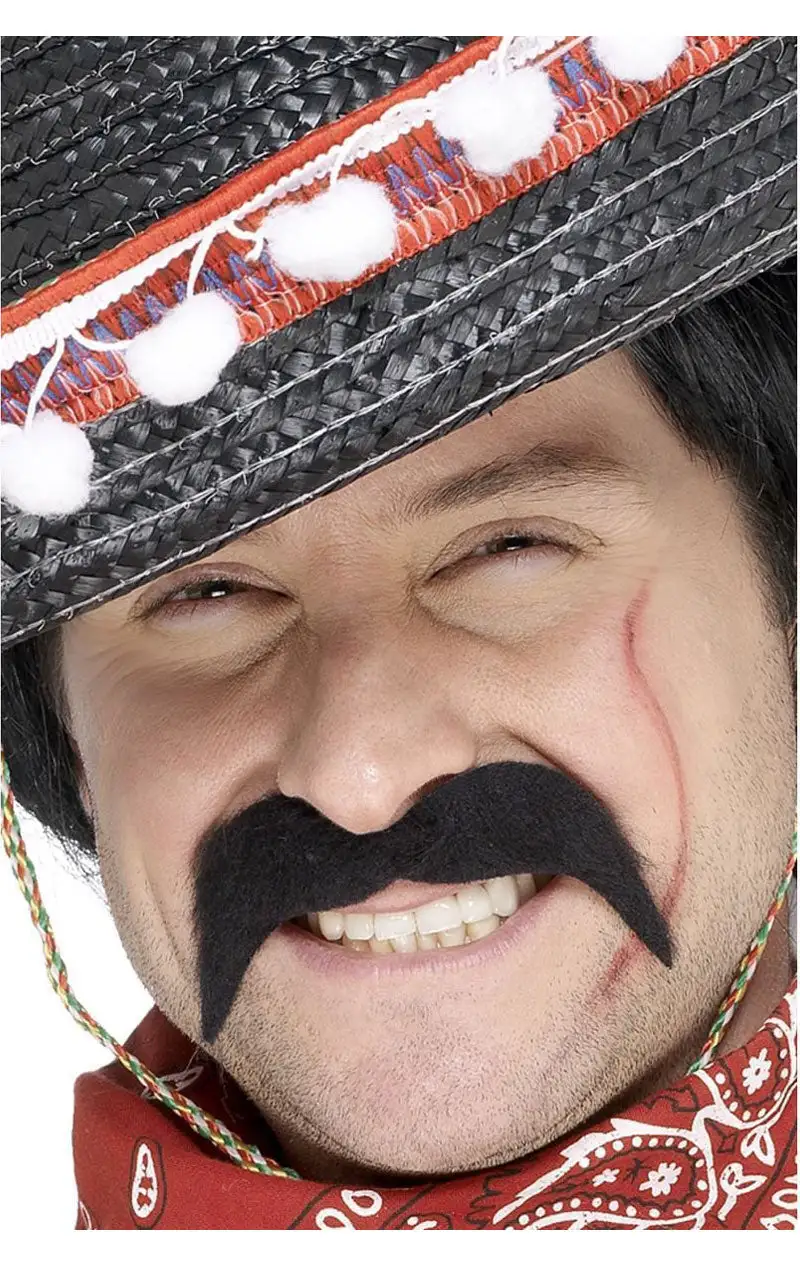 Smiffys Black Mexican Moustache 1 Smiffys Black Mexican Moustache