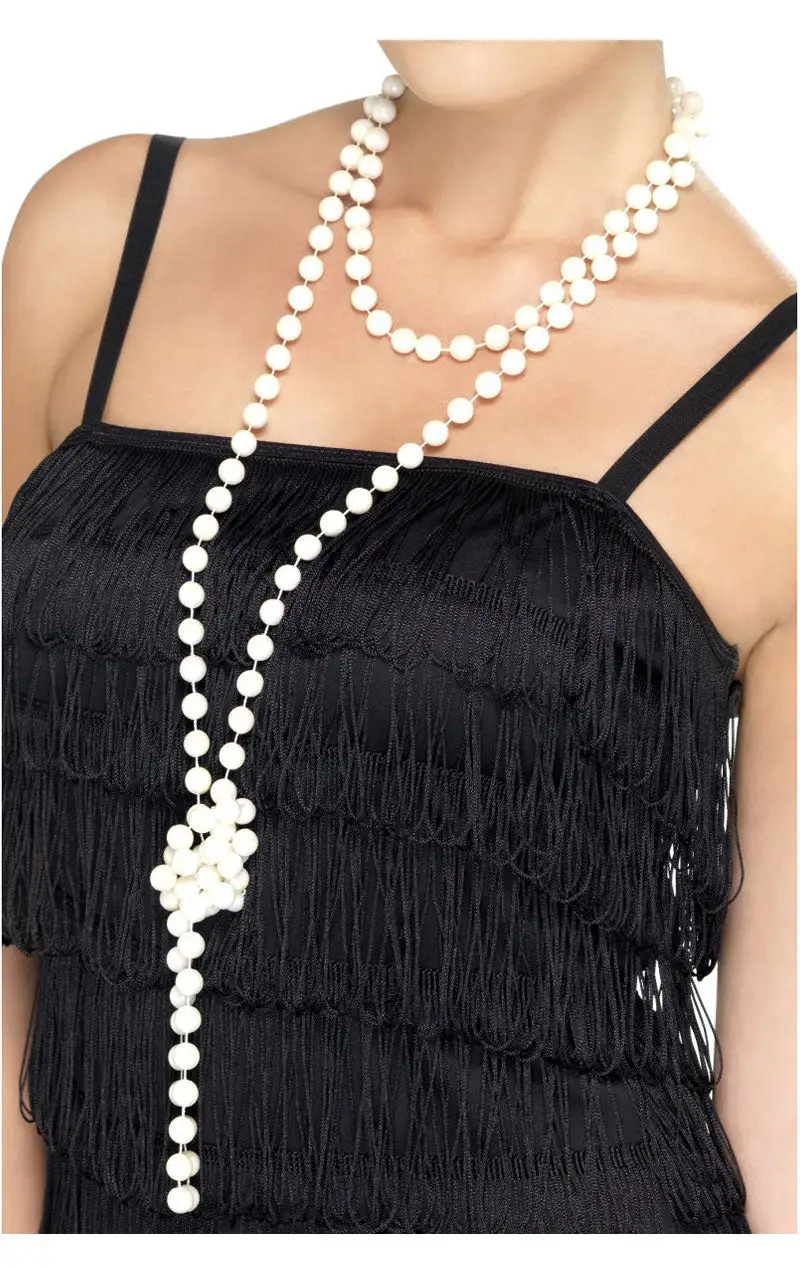 Womens Long Pearl Necklace 1 Womens Long Pearl Necklace