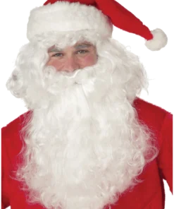 Adult Fine Curl Santa Wig And Beard Accessory Set