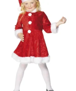 Smiffys Kids Mini Miss Santa Costume