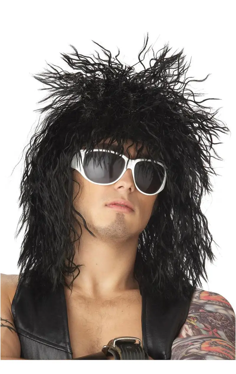 Rockin Dude Black Wig 1 Rockin Dude Black Wig