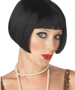 Flirty Flapper Black Wig