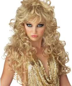 Womens Seduction Curly Blonde Wig