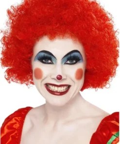Red Afro Clown Wig