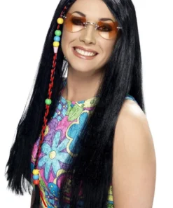 Smiffys Hippie Black Wig