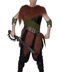 Adult Fur Viking Man Costume
