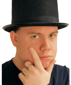 Mens Black Top Hat