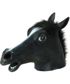 Adult Black Beauty Horse Facepiece