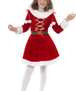 Smiffys Child Little Miss Santa Costume
