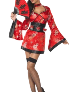 Smiffys Adult Fever Vodka Geisha Costume