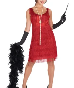Adult 1920s Red Flapper Costume
