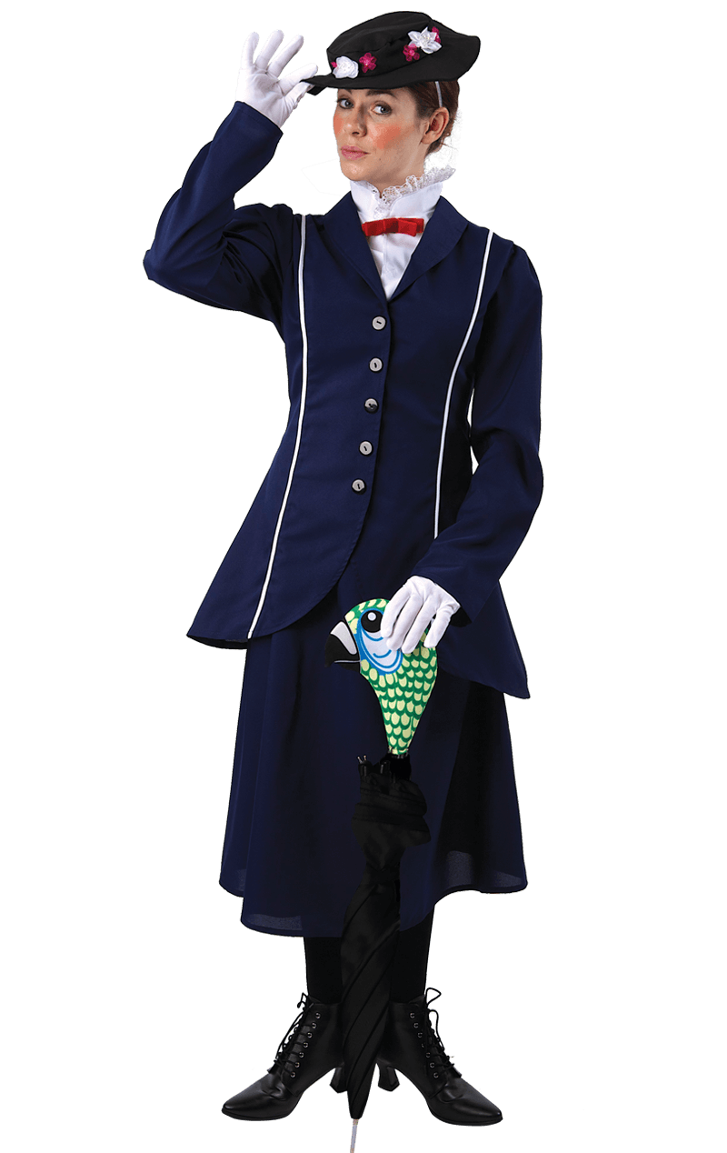 Womens Mary Poppins Movie Costume 1 Womens Mary Poppins Movie Costume