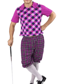 Mens Purple Pub Golf Costume