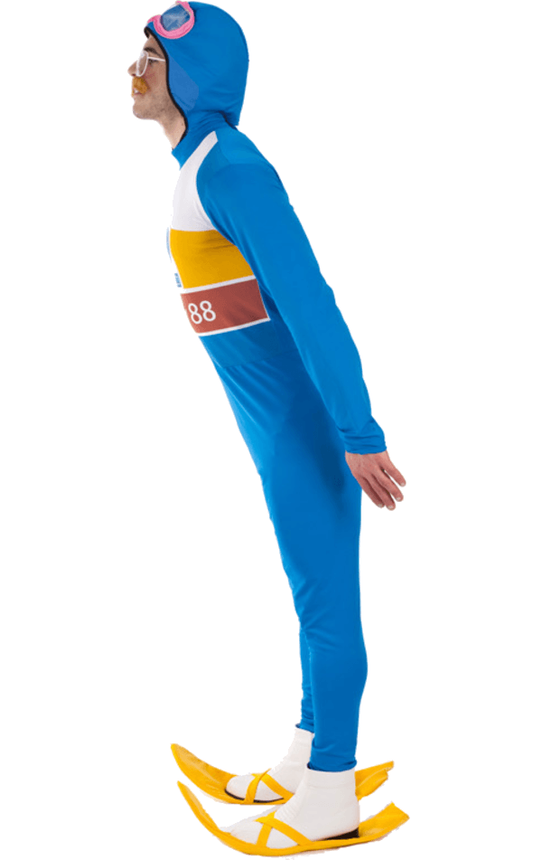 Mens 1980s Eddie The Eagle Costume 2 Mens 1980s Eddie The Eagle Costume - Image 2