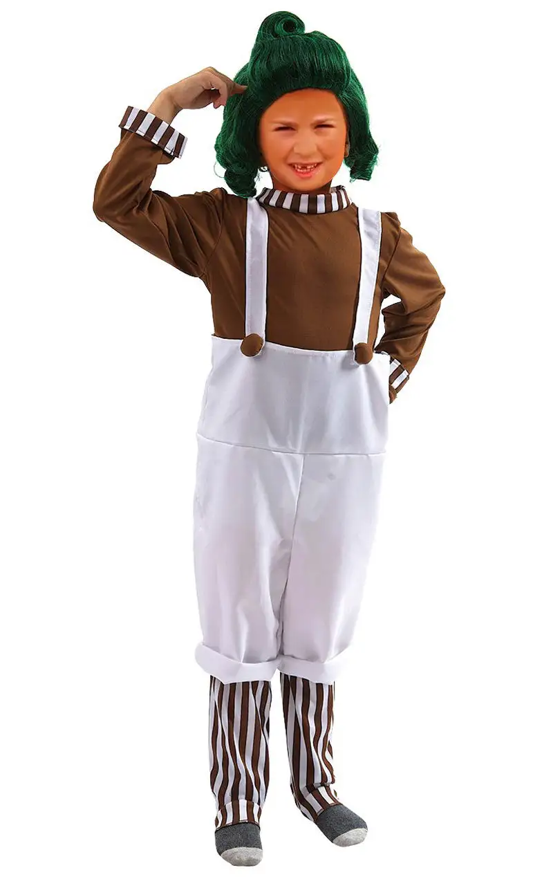 Kids Oompa Loompa Costume 1 Kids Oompa Loompa Costume