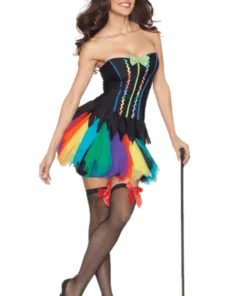 Womens Rainbow Witch Costume