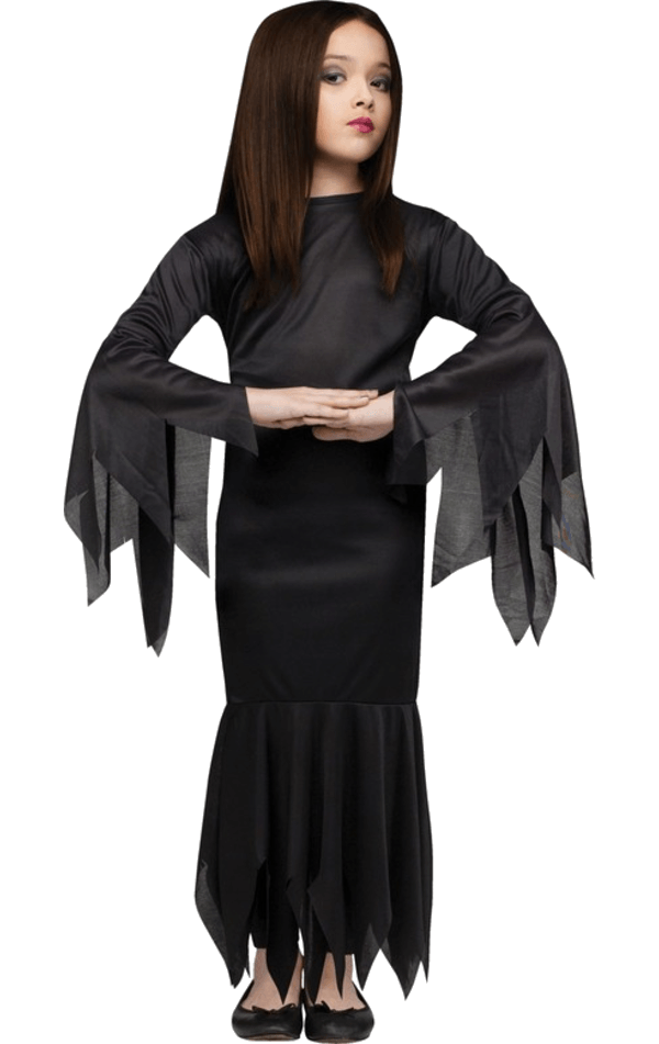 Girls Morticia Addams Costume 1 Girls Morticia Addams Costume