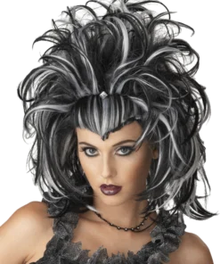 Black And White Evil Sorceress Wig