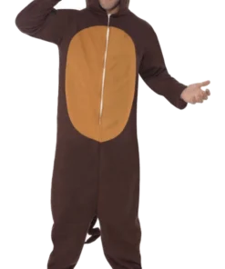 Smiffys Adult Monkey Animal Onesie Costume