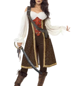 Smiffys Ladies High Seas Pirate Wench Costume