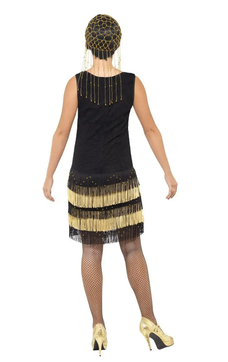 Smiffys Womens Fringe Flapper Dress 3 Smiffys Womens Fringe Flapper Dress - Image 3