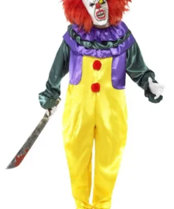 Smiffys Mens Creepy Pennywise Clown Costume