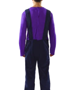 Adult Waluigi Super Mario Costume -Halloween Decoration Shop 00016894a02
