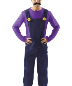 Adult Waluigi Super Mario Costume