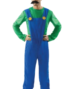 Mens Luigi Super Mario Costume
