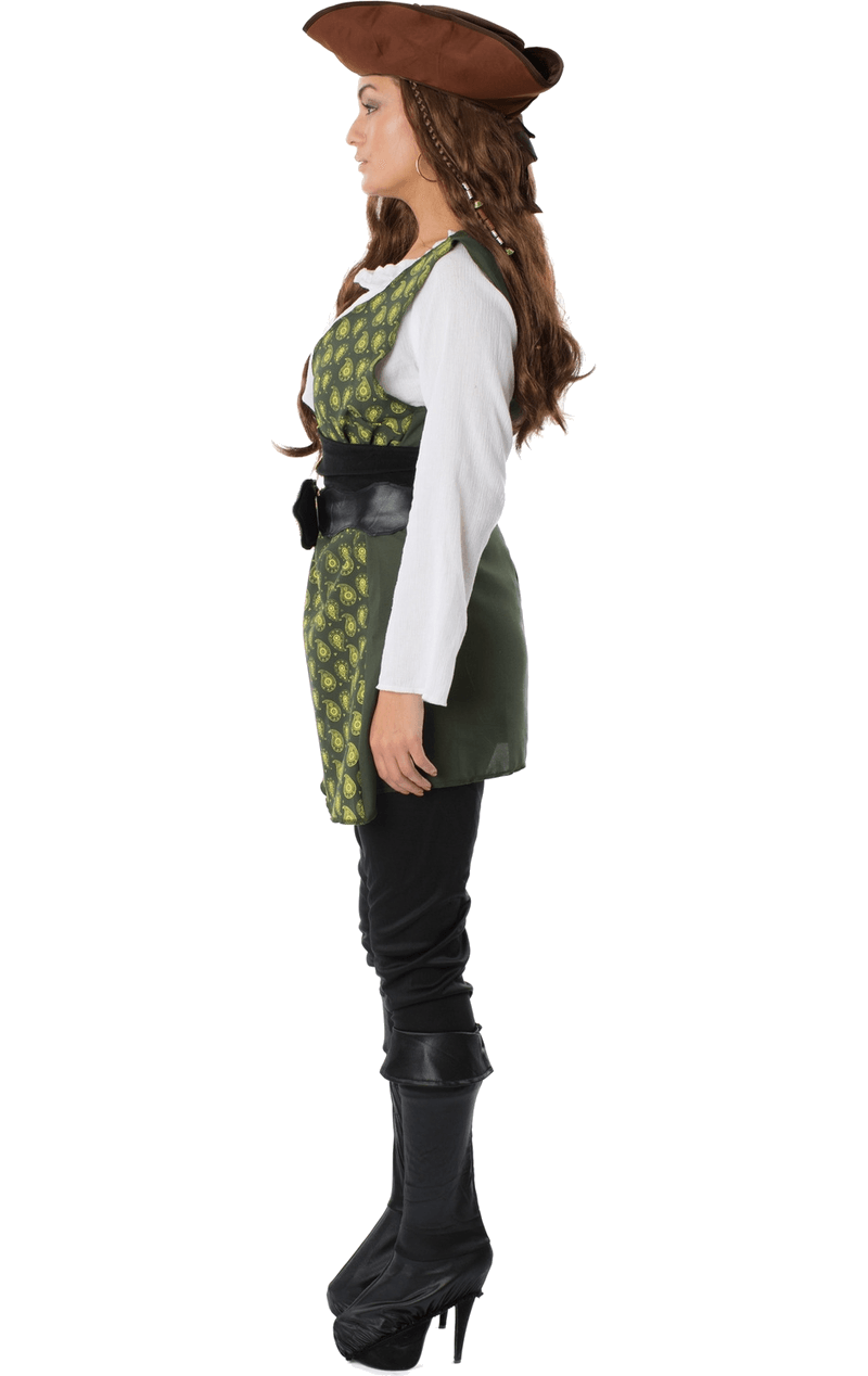 Adult Womens Pirate Fancy Dress Costume 2 Adult Womens Pirate Fancy Dress Costume - Image 2