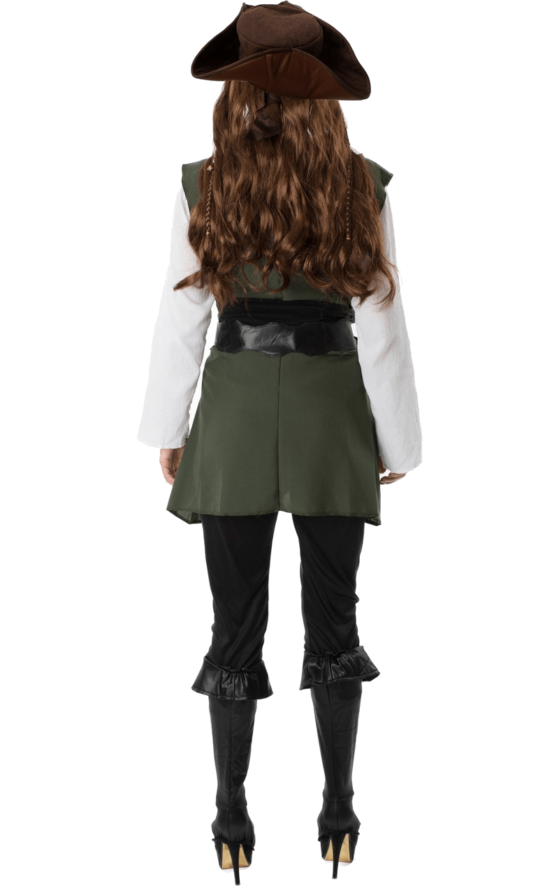Adult Womens Pirate Fancy Dress Costume 3 Adult Womens Pirate Fancy Dress Costume - Image 3