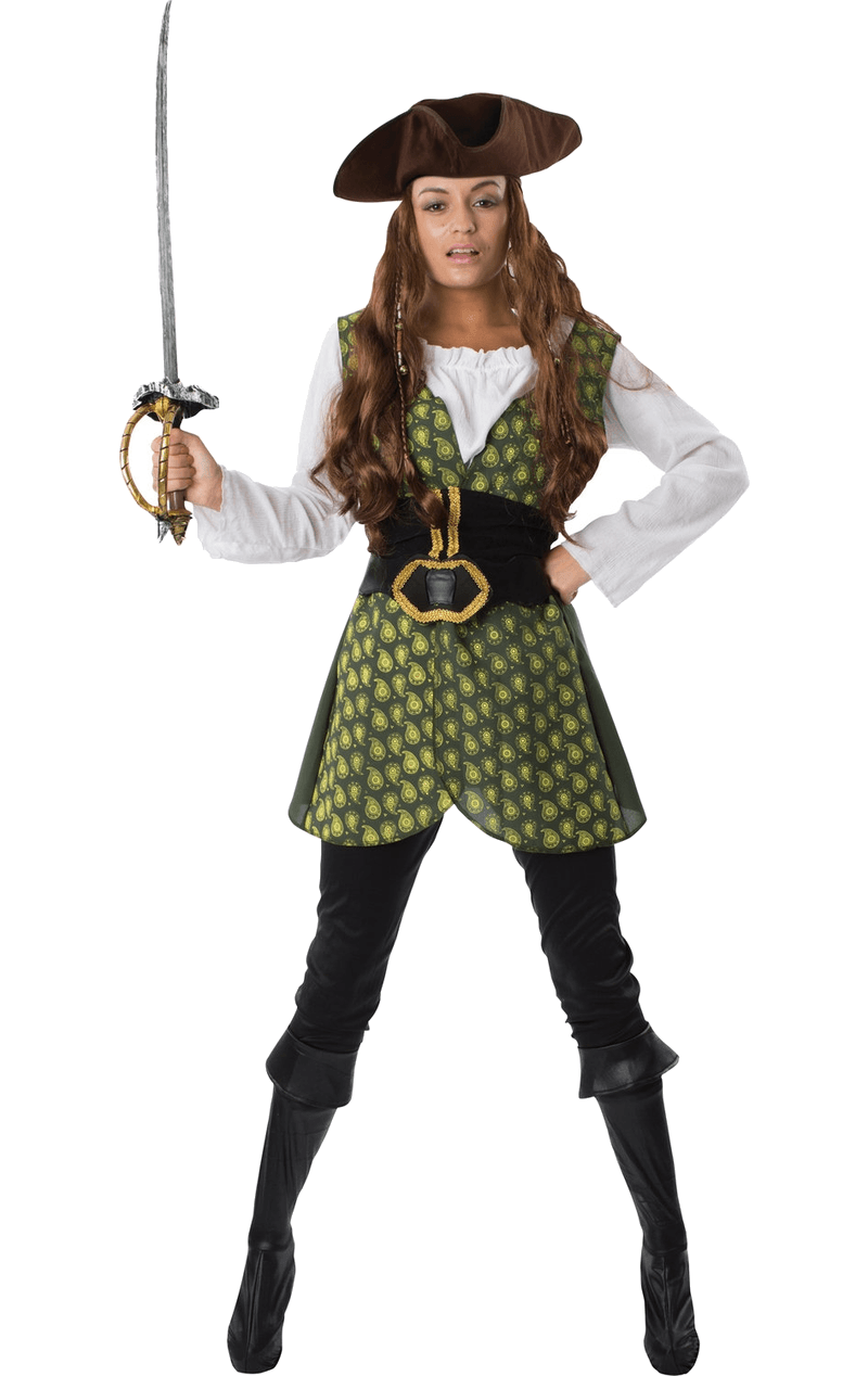 Adult Womens Pirate Fancy Dress Costume 1 Adult Womens Pirate Fancy Dress Costume